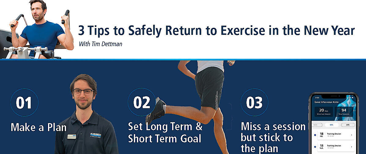 3 tips to safely return to exercise in the new year with Tim Dettman